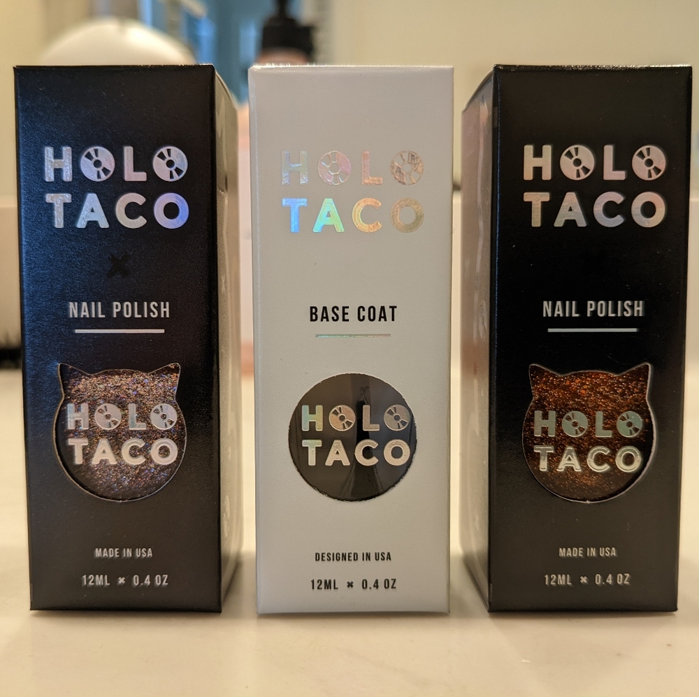 Holo Taco Mechie, Zyler & Peely Base Coat Nail Polish Bundle